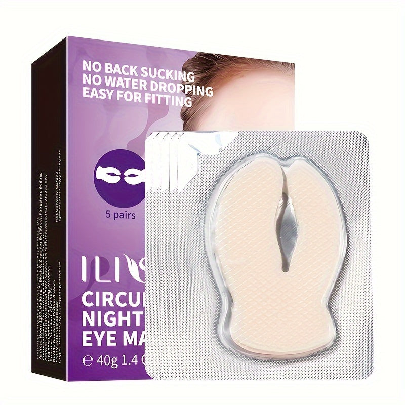 ILISYA C Circulating Eye Mask - 5 Pairs, Moisturizing and Firm, Suitable for a Variety of Skin Types, Containing Niacinamide and Hyaluronic Acid, Moisturizing Eye Skin, Eye Care, Make Skin Smooth and Tender
