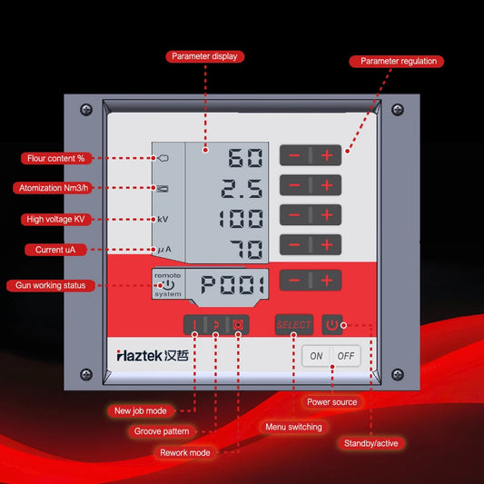 Vente directe d'usine KFB-968 Pistolet à poudre électrostatique, machine neuve de revêtement en poudre métallique PVD avec garantie PLC