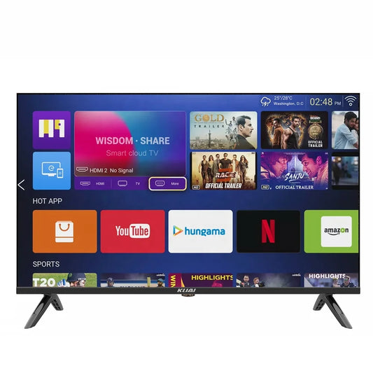 Vente directe d'usine en Chine : téléviseurs LED rétroéclairés, Smart TV, OEM, 24-65 pouces, Android, 32 pouces