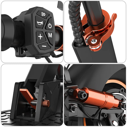 Trottinette électrique iENYRID M4 Pro S+ pour adultes, vitesse maximale de 24 à 45 km/h, avec siège, en provenance des entrepôts américains et britanniques.