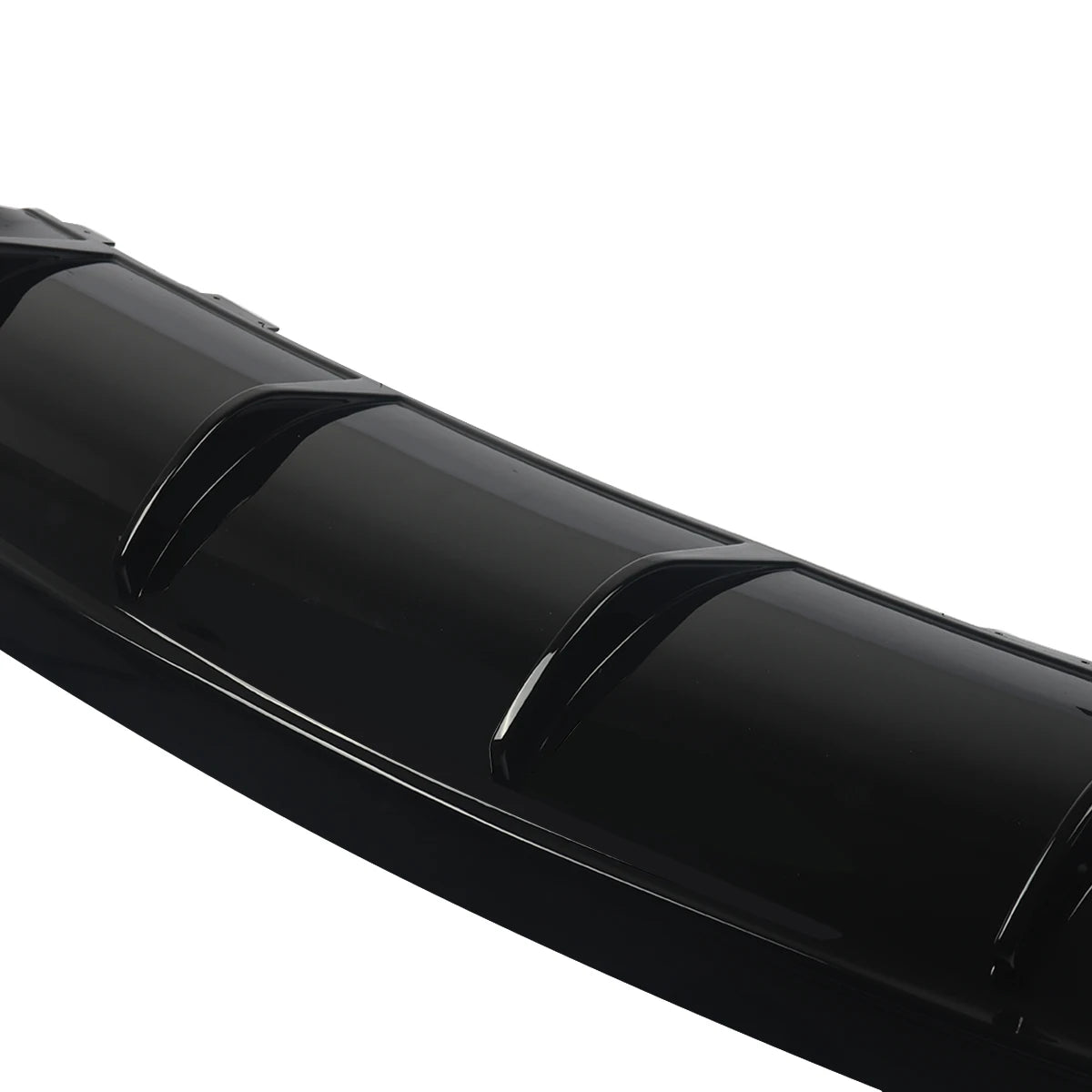 MagicKit For Mercedes Benz AMG W117 C117 X117 Rear Diffuser With Exhaust Tailpipes CLA260 CLA45 Rear Bumper Lip Gloss Black