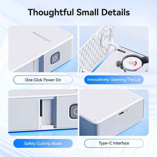 Niimbot B18 Thermal Transfer Label Printer Mini Label Maker for Perfume/Cable/Garden Self-Adhesive Labels Long-term Storage