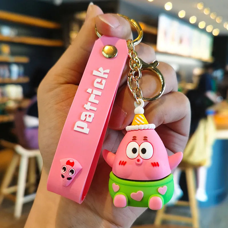 New Spongebob Patrick Star Keychain Creative And Cute Figurine Pendant