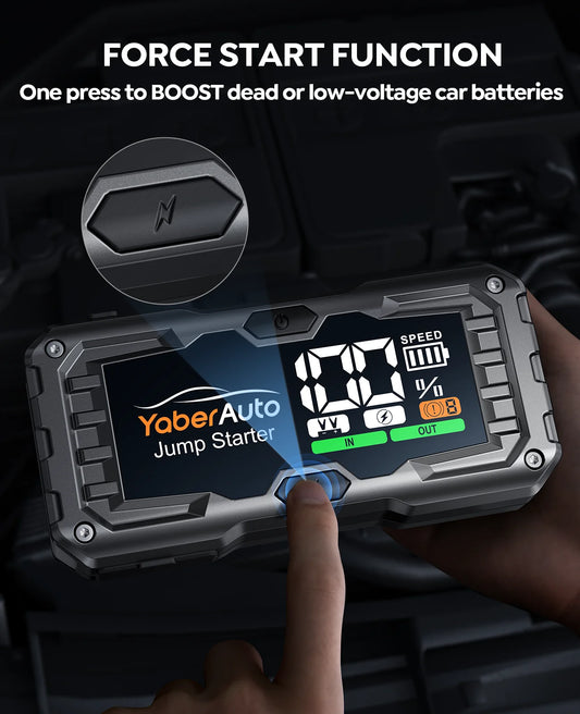 Démarreur de voiture Yaber 4000A, batterie externe portable, booster de batterie de secours, dispositif de démarrage de voiture 2025