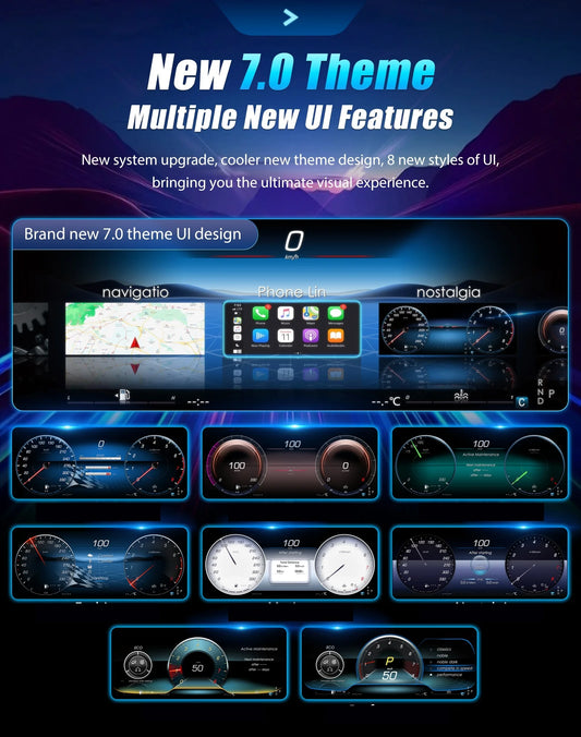 12.3'' Instrument Paneel Cockpit For Benz C GLC S205 W205 V205 117 X253 2015-2018 Ntg5.0 4.5 5.5Auto Digital Dashboard Cluster