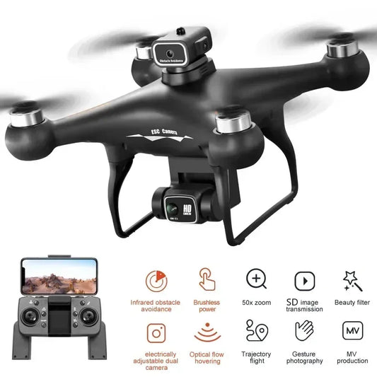 S116 MAX FPV Drone Triple Battery Dual 8K HD Cameras Optical Flow Positioning WIFI Real-Time Transmission 360° Smart Avoidance