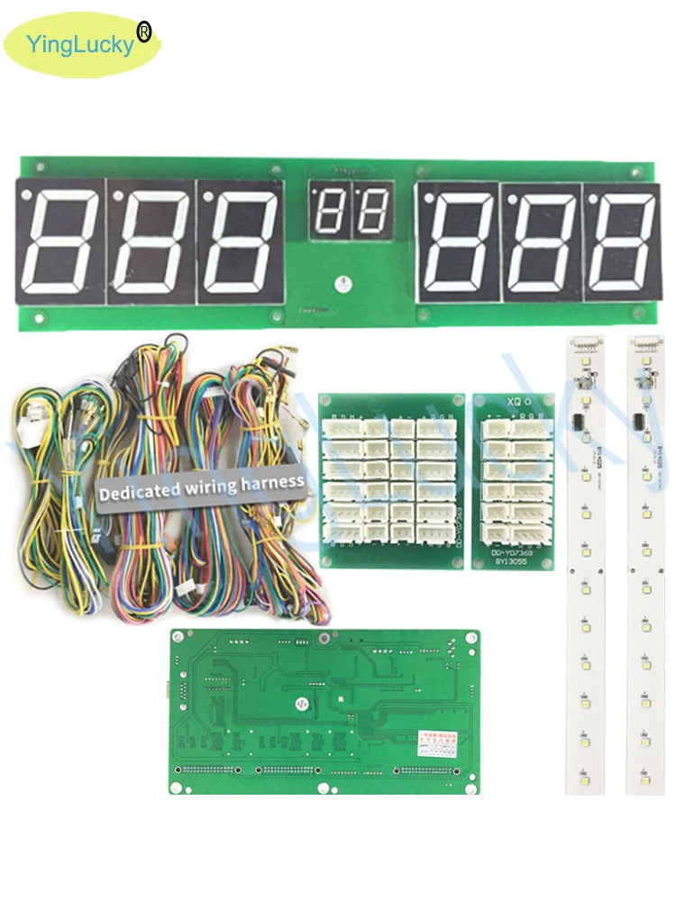 Naughty Beans Coin operated amusement equipment hit hammer game Arcade machine board with wires display led button DIY kit 12V