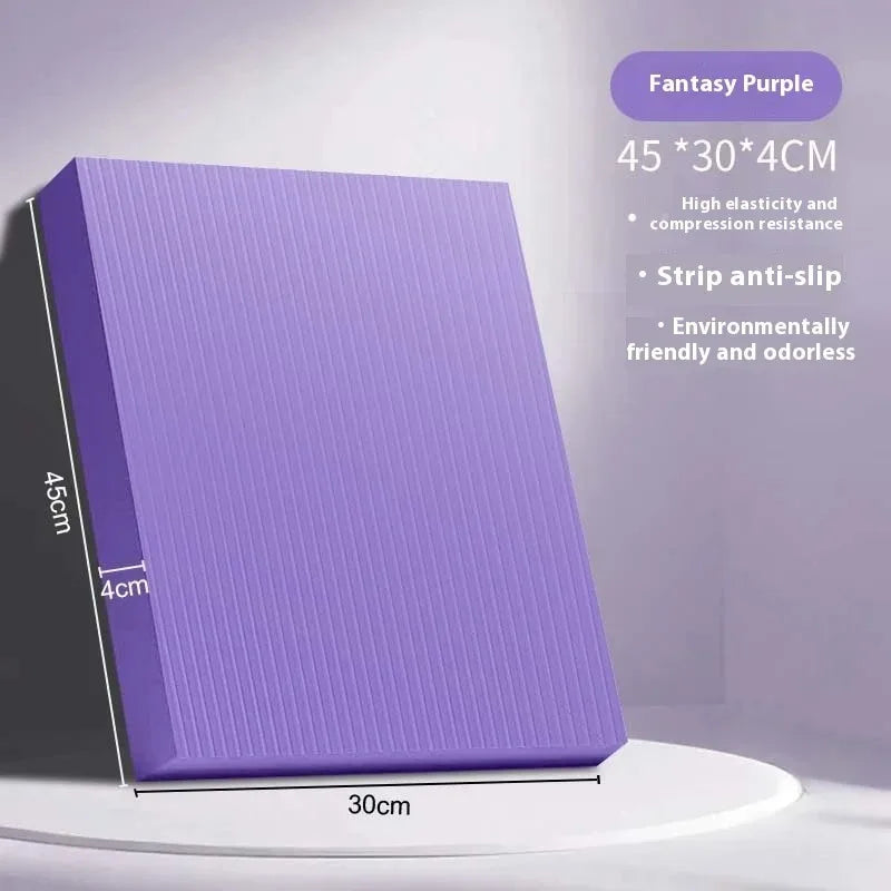 Tapis de yoga épais pour entraînement à domicile, tapis de gymnastique équilibré, accessoires de Pilates, roue abdominale antidérapante, coussin de gym pour les genoux.