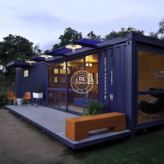 NEW Folding Container Home Luxury Portable Office 20Ft Prefab Container House Restaurant for Temporary Site Offices