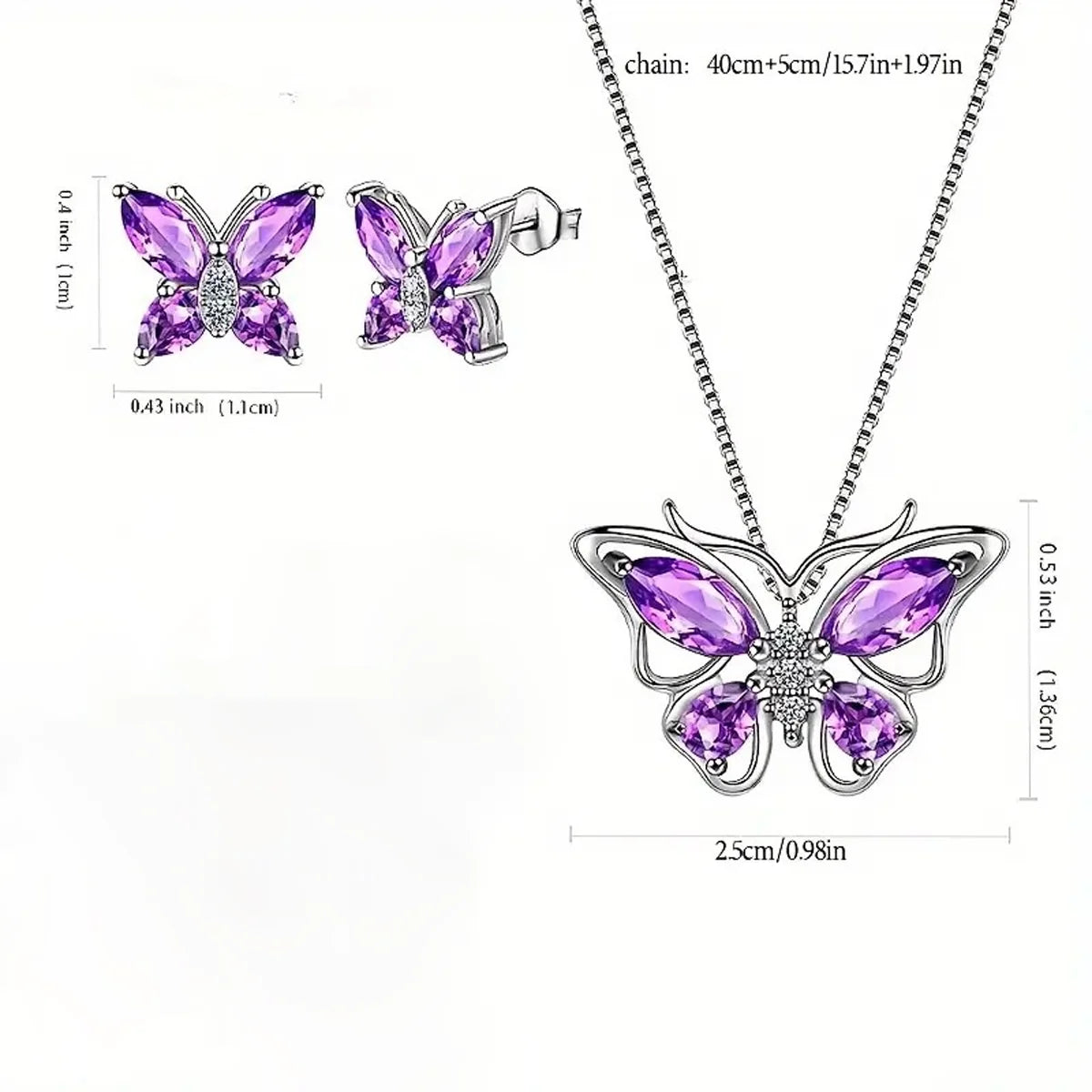 Red Rose Flower Gift Box with Heart-Shaped Lucky Stone Pendant Necklace,for Mom, Wife - Mother's Day, Valentine's Day, Birthday