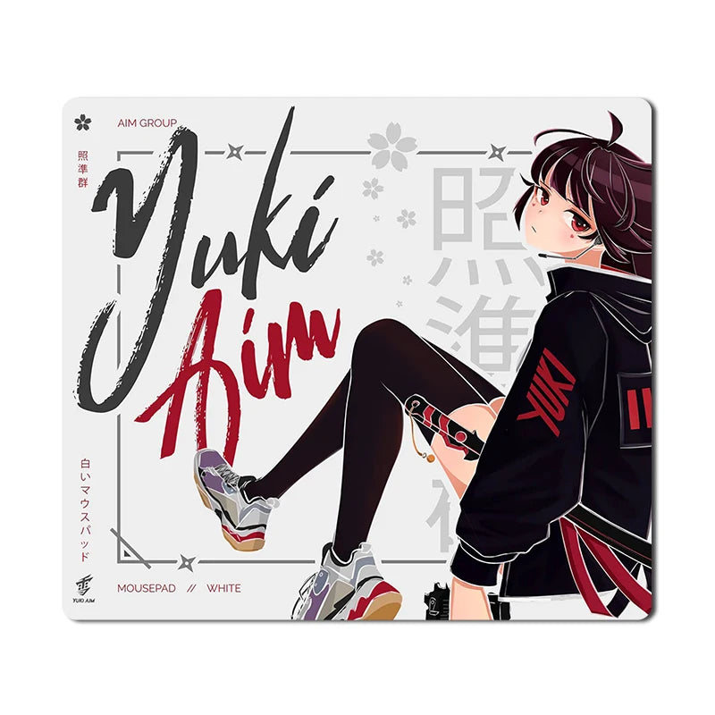 Skypad SORA YUME Glass Gaming Mouse Pad 260x210mm Smooth Frosted Surface Customize Mat FPS Office Esports Game Glass Mouse Pads