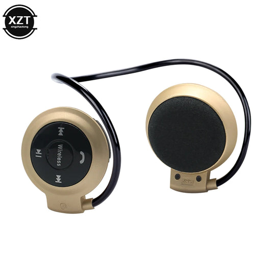 Sport Wireless Bluetooth-compatib Headphones Stereo Earphones Mp3 Music Player Headset Earpiece Micro SD Card Slot Handsfree Mic