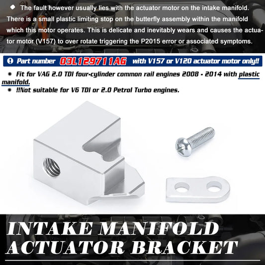 Car Automobile Intake Manifold P2015 Repair Bracket Holder Stand 03L129711AG For VW Audi Skoda Seat 2.0 TDI CR Accessories New
