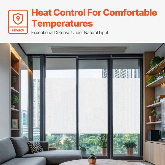 Frosted Window Privacy Film Tint Non Adhesive Static Cling Glass Stickers