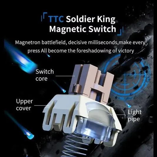 New Ajazz Ak820 Max Ultra/MAX Magnetic Switch Mechanical Keyboard 8k 128khz 0.01mm Rgb Customized Wired Gaming Keybaord E-Sports