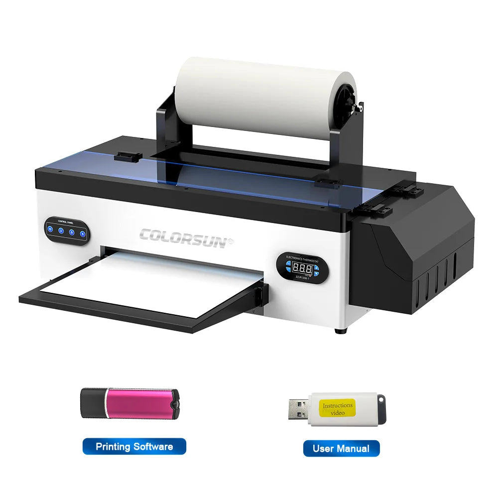Colorsun A3+R1390 DTF Printer T-shirt Transfer Printing Machine Impresora a3 dtf Printers For T-Shirt Hoodies Bags Sweatshirt