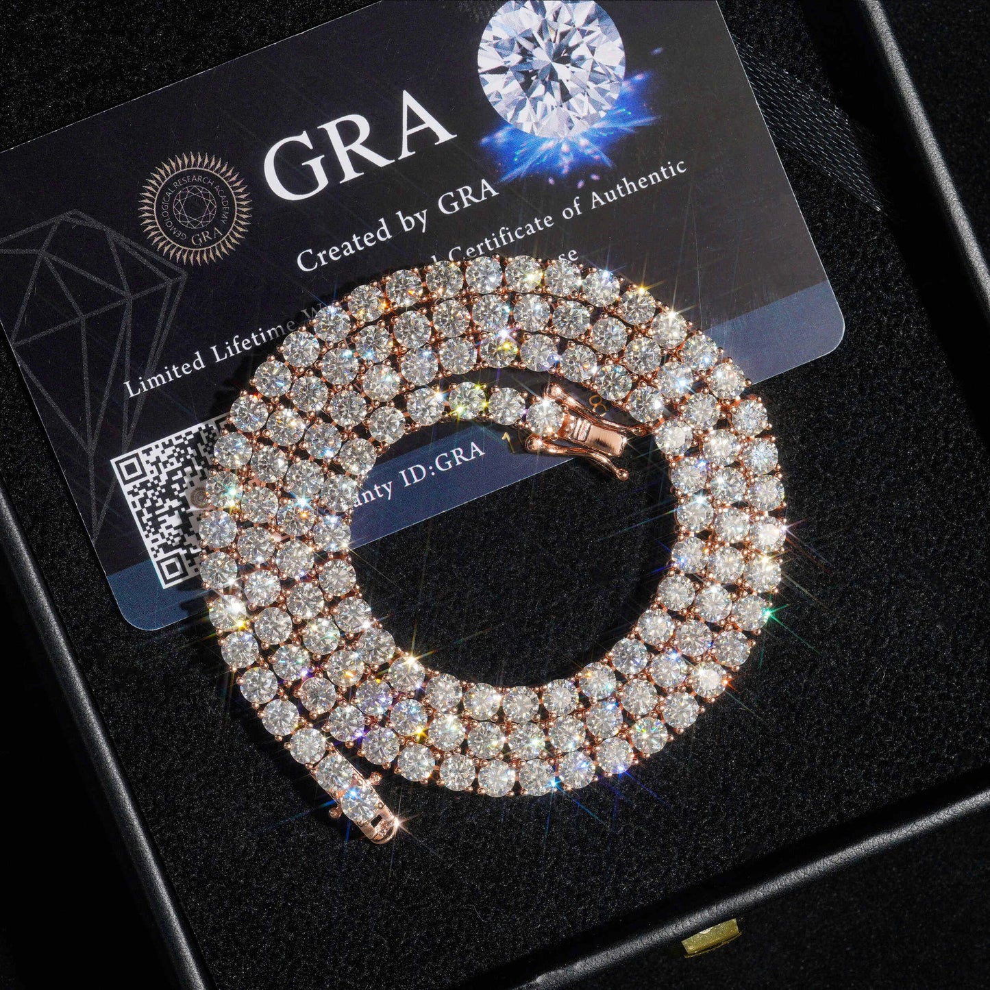 Luxury Jewelry VVS Moissanite Sterling Silver 925 Fashion Moissanite Tennis Chain Bracelet and Necklace For Women