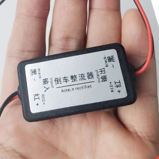 Veihcle Rear View Camera Power Relay Rectifier DC 12V Power Capacitor Auto Car Camera Filter Relay Capacitor Filter Connector