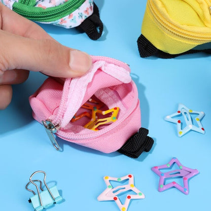 Sac à dos miniature pour poupée LABUBU de 30 cm (1/6 BJD), accessoire de décoration pour maison de poupée, idéal pour Halloween et Noël.