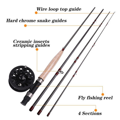[Fly Fishing Rod Reel Set] Sougayilang Fly Fishing Rod Reel Set Fly Fishing Pole with Reel Combo Fly Tackle