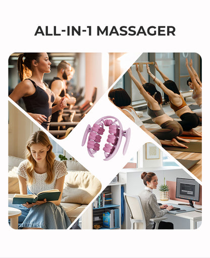 1PC Relax Ring Clamp Leg Massager 360°All-Round Massage 26 Wheel Body Massager Relief Fatigue Roller Massage Calf Muscle Relaxer