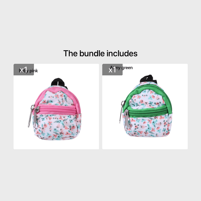 Sac à dos miniature pour poupée LABUBU de 30 cm (1/6 BJD), accessoire de décoration pour maison de poupée, idéal pour Halloween et Noël.