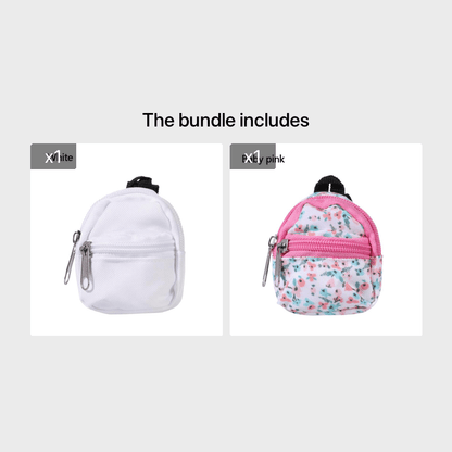Sac à dos miniature pour poupée LABUBU de 30 cm (1/6 BJD), accessoire de décoration pour maison de poupée, idéal pour Halloween et Noël.