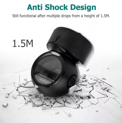 Scanner de codes-barres de bureau NETUM A5 2D, omnidirectionnel, mains libres, filaire USB, grand format, lecture de codes-barres 1D et QR sur écran