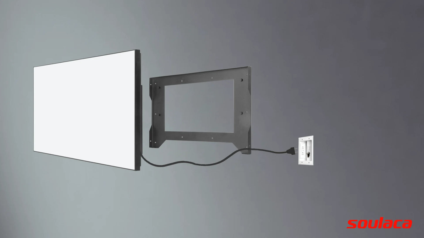 Souria 32inch Smart Mirror Touchscreen FHD LED TV Water Resistant Magic Android Bluetooth DTV Tuner Bathroom SPA Kitchen