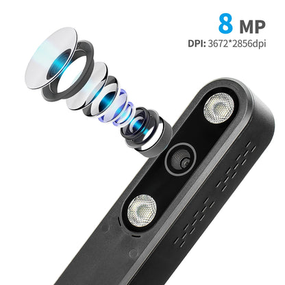 Scanner de livres NETUM T101 avec mise au point automatique, format A4/A3 maximum, OCR intelligent et lampe de bureau LED pour la maison ou le bureau. Idéal pour la famille et le bureau à domicile.