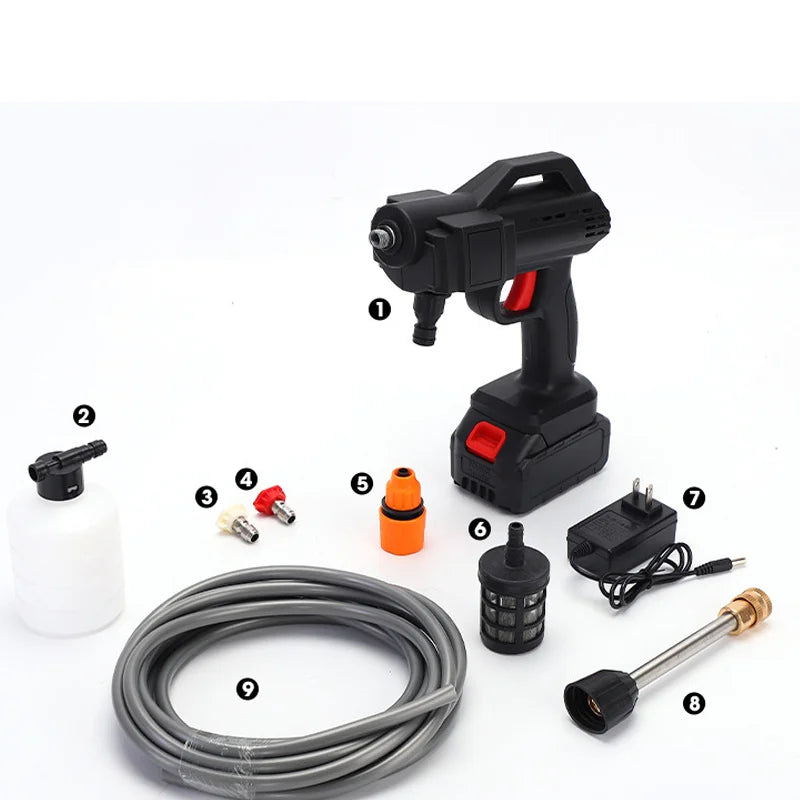 50Bar Cordless High Pressure Cleaner Washer Spray Water Gun Car Wash Pressure Water Cleaning Machine for Makita 21V Battery