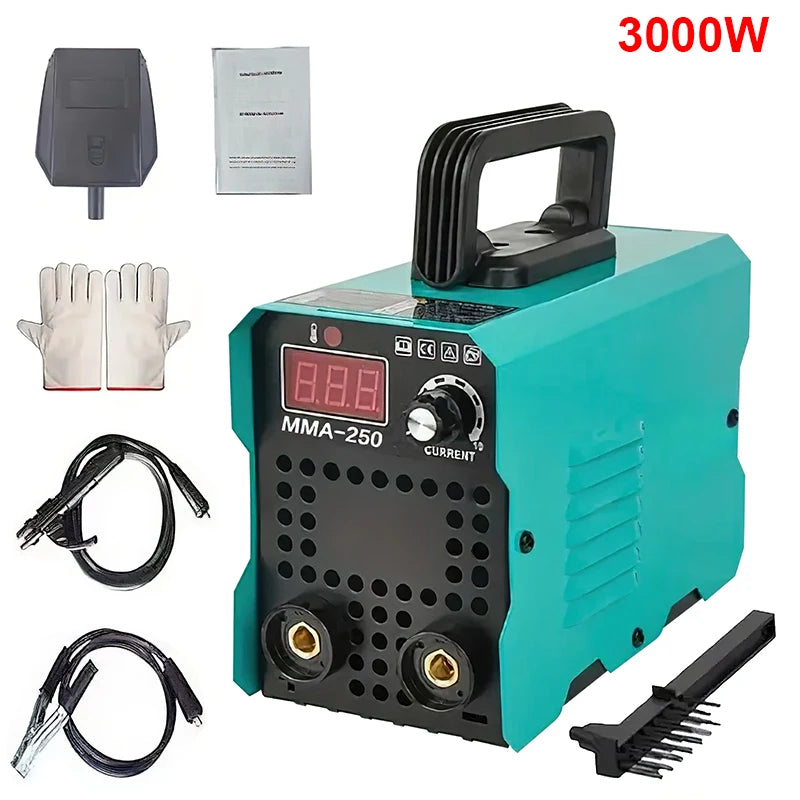 4000W MMA-250 Portable Welding Machine Inverter Arc Electric Welder present Adjustable Compact Welding Machine EU Plug