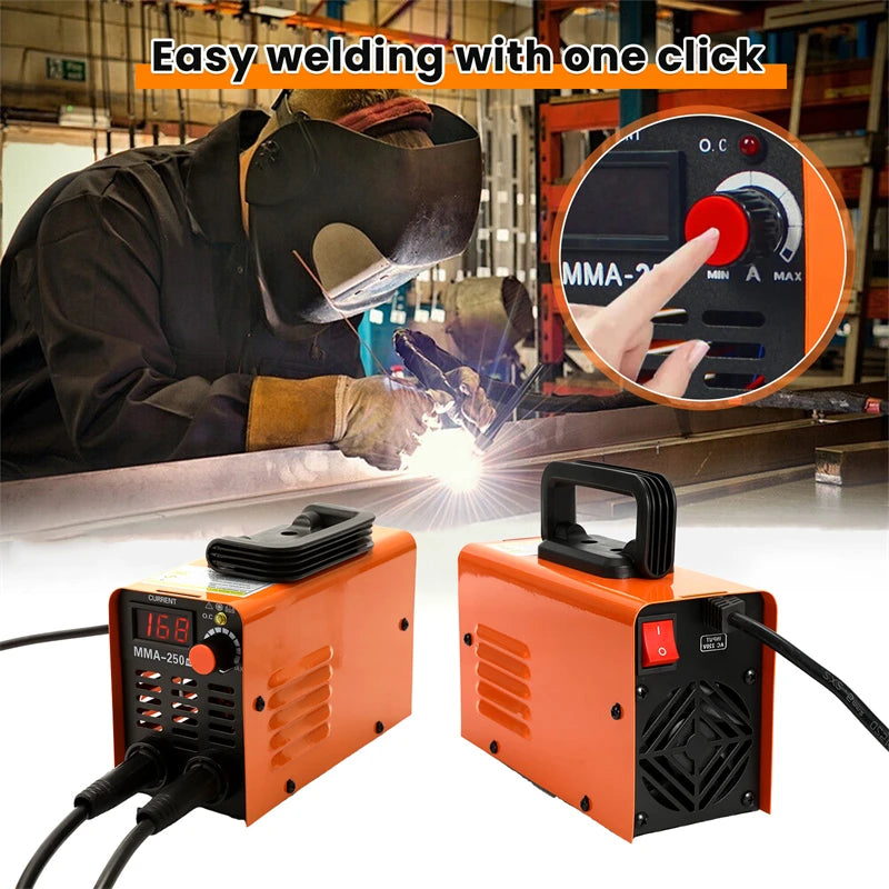 4000W MMA-250 Portable Welding Machine Inverter Arc Electric Welder present Adjustable Compact Welding Machine EU Plug