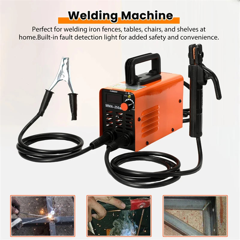 4000W MMA-250 Portable Welding Machine Inverter Arc Electric Welder present Adjustable Compact Welding Machine EU Plug