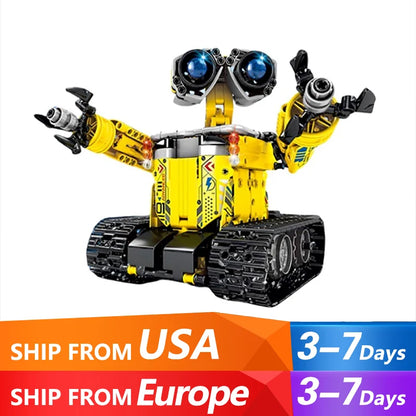 828PCS MOC Cartoon Movie Wall-E Robot Building Blocks City Technical RC Car Robot Model Bricks Assembel Toys for Children Gift
