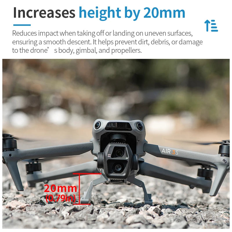 STARTRC for DJI AIR 3S drone landing gear heightening and protective tripod accessories