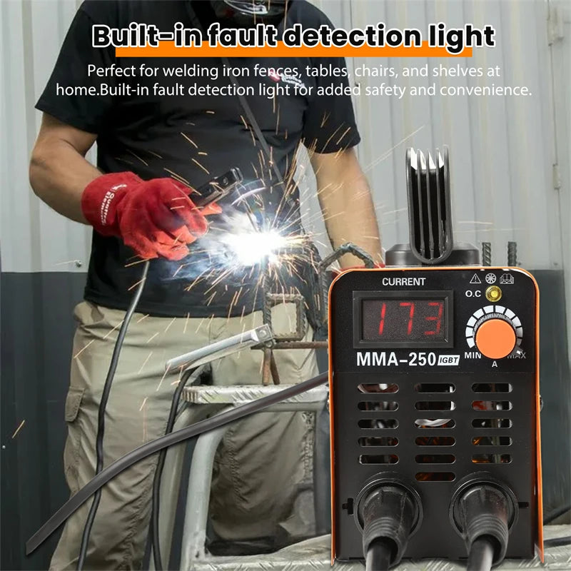 4000W MMA-250 Portable Welding Machine Inverter Arc Electric Welder present Adjustable Compact Welding Machine EU Plug