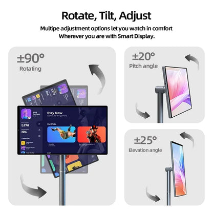 Nouvelle tendance 2025 : Écran TV intelligent 21,5 pouces, moniteur LCD mobile 21,5 pouces, téléviseur intelligent sur roulettes, téléviseur portable