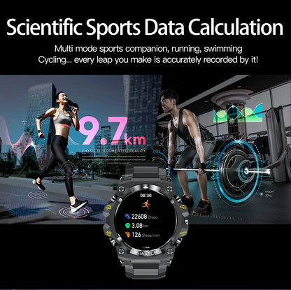 Montre connectée PG222 2025 pour sports outdoor : GPS, boussole, étanche IP68, tracker d'activité, compatible iPhone/iPad, commande à distance et appels.