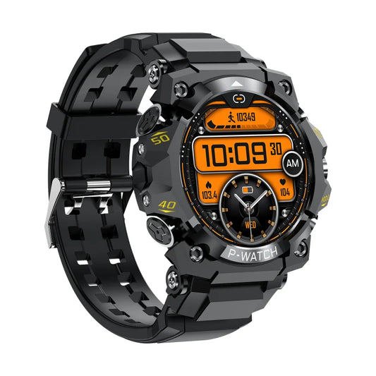 Montre connectée PG222 2025 pour sports outdoor : GPS, boussole, étanche IP68, tracker d'activité, compatible iPhone/iPad, commande à distance et appels.