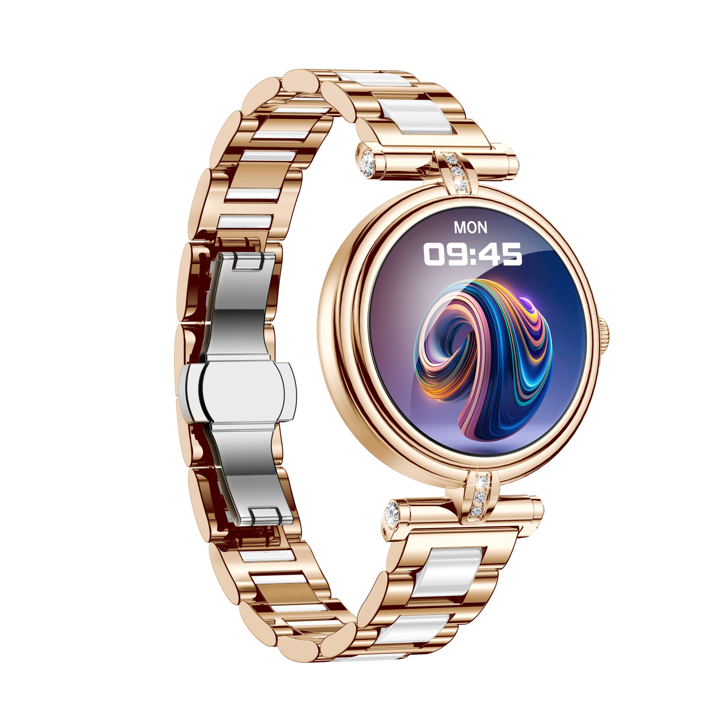 Montre connectée AK62 pour le sport outdoor, étanche 3 ATM, chronomètre LED longue durée, écran AMOLED, design tactile cuir, compatible Bluetooth, Android et iPhone.