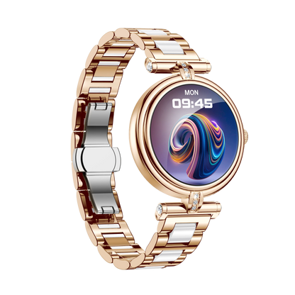 Montre connectée AK62 pour le sport outdoor, étanche 3 ATM, chronomètre LED longue durée, écran AMOLED, design tactile cuir, compatible Bluetooth, Android et iPhone.