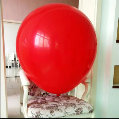 36 Inch Colorful Round Helium Latex Balloon, Baby Shower, Valentine's Day Wedding And Birthday Party Decoration