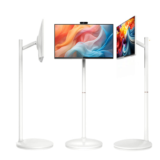 27-32 Inch Portable Smart Mobile TV Stand LED Backlight Touch Screen LCD Rollable for Android Televisions and Cameras