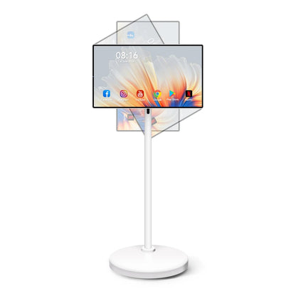 Tablette Android Smart TV tactile avec écran LCD 24 pouces, portable, sans fil et enroulable.