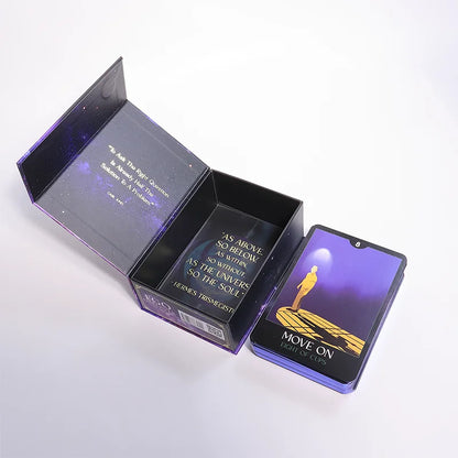 Custom Premium Tarot Deck Printed Eco Friendly 24K Gold Tarot Cards German Wholesale