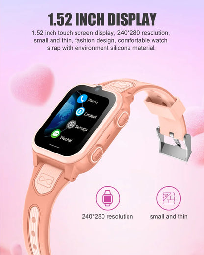 Montre connectée pour enfants 2024, étanche IPX7, avec GPS et traceur GPS intégré, compatible Android et iPhone.