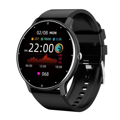 Montre connectée de sport à écran tactile 2024, étanche IP67, avec suivi d'activité et de fitness, compatible Android et iPhone.