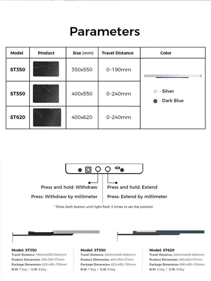 NEW Laser Projector Telescopic Motorized Platform for Ultra Short Throw UST Projector