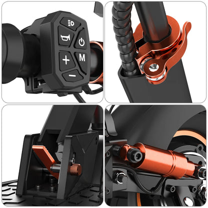 Trottinette électrique iENYRID M4 Pro S+ pour adultes, vitesse maximale de 24 à 45 km/h, avec siège, en provenance des entrepôts américains et britanniques.